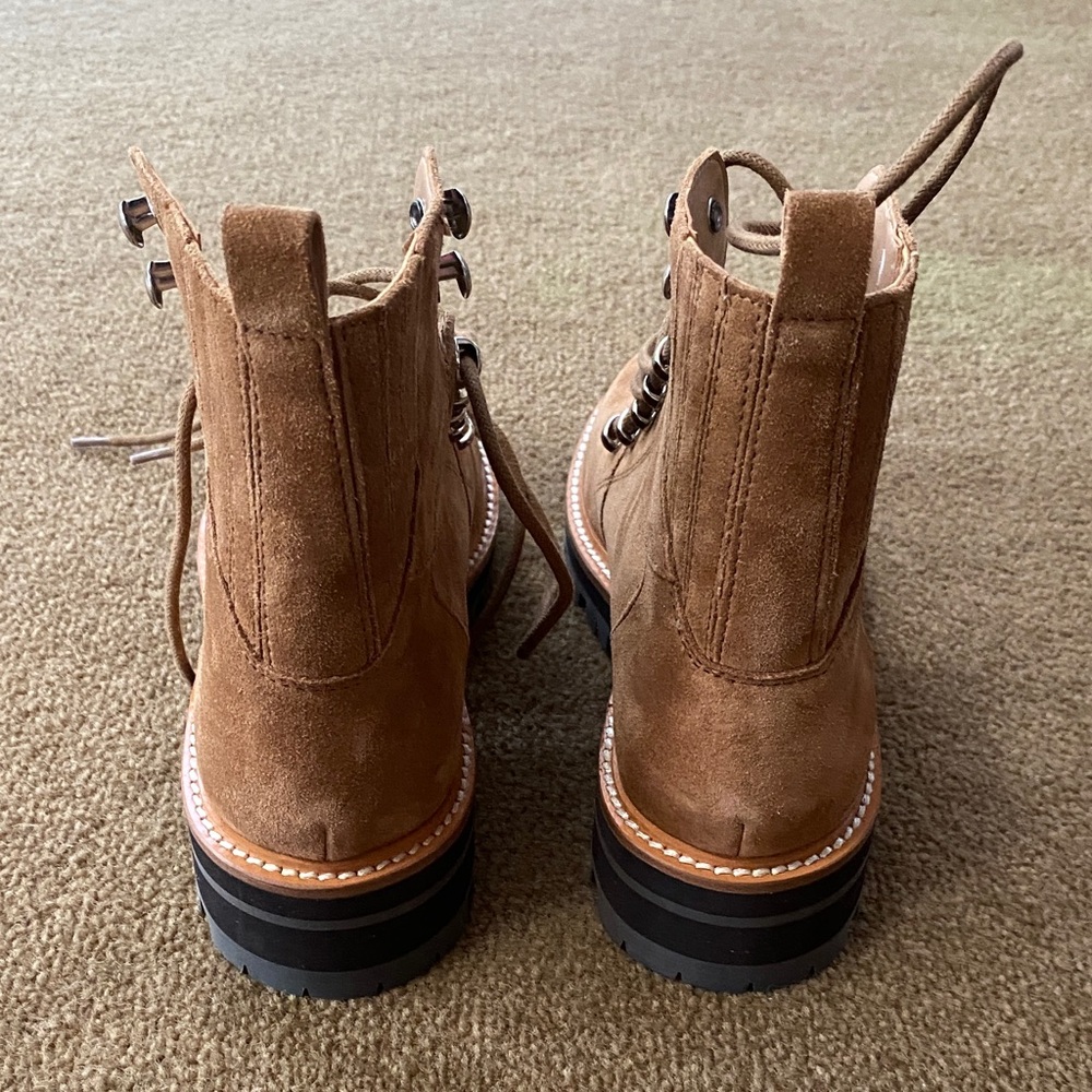 Marc Fisher 7M Izzie Women's Tan Suede Boots NEW no box - Picture 3 of 7